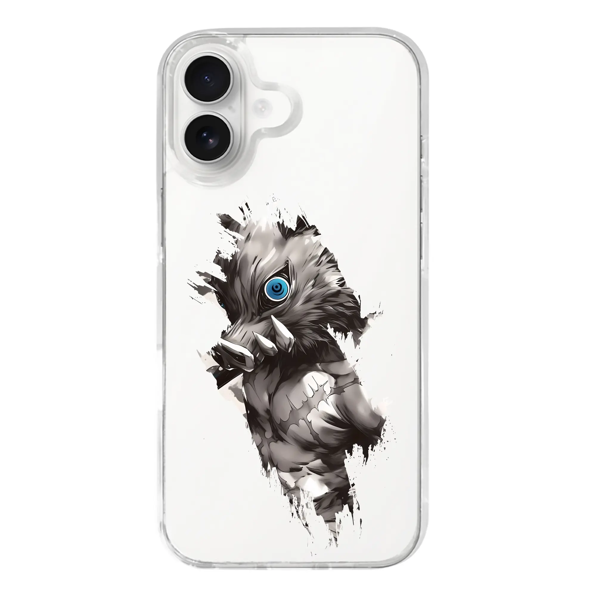 鬼滅の刃 グッズ,嘴平 伊之助 - iPhone 17シリーズ 透明スマホケース – 薄型・耐衝撃・精密フィット保護カバー